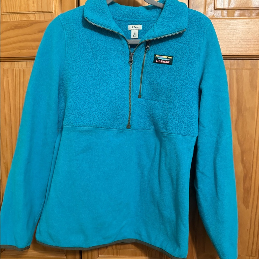 L.L.Bean Blue Fleece Pullover